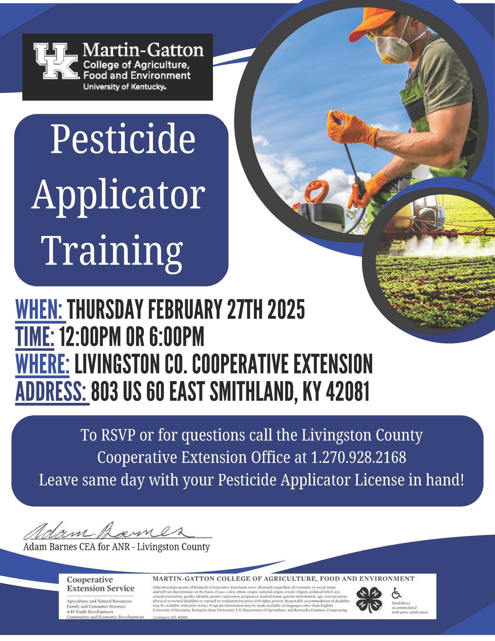 Pesticide Applicator Flyer