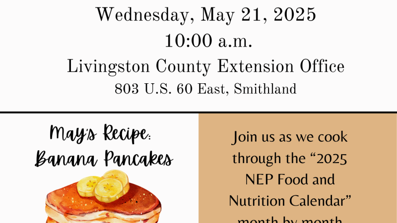 Cooking through the calendar flyer