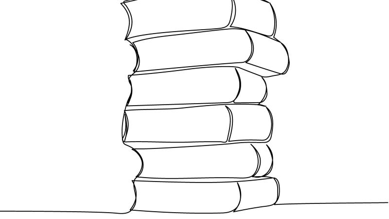 stack of books